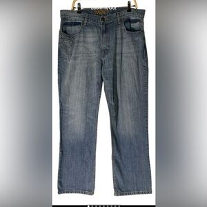 NWT Kimes Ranch Men's Barney Light Wash Straight Leg Jeans Size 38x32